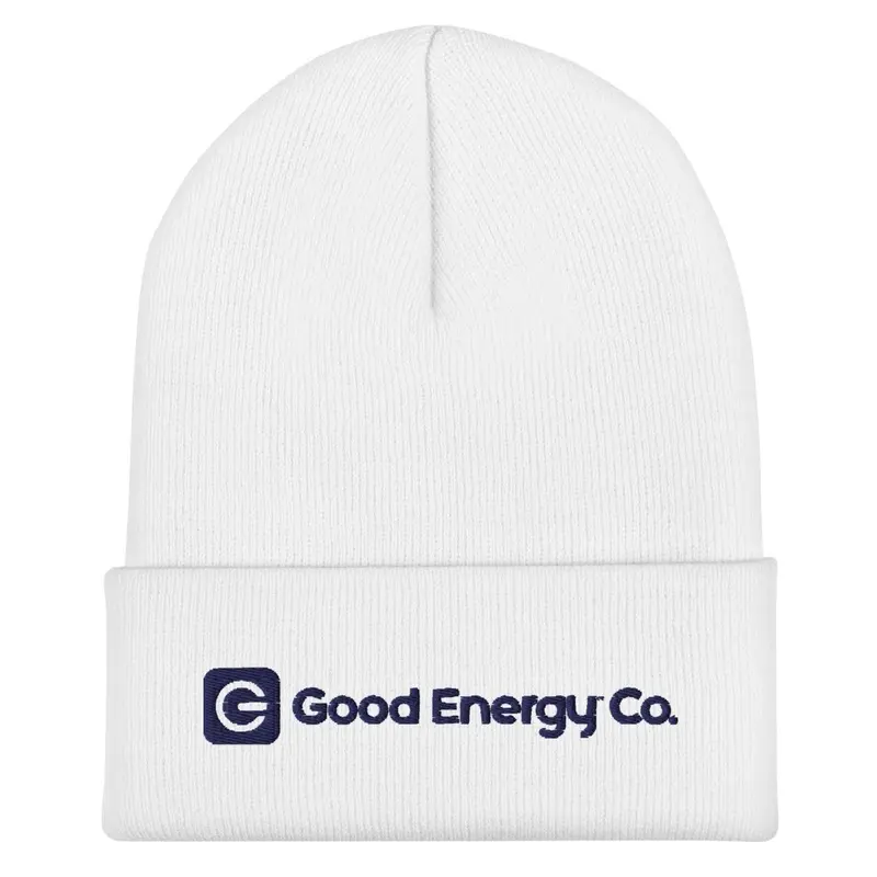 Good Energy Co. White Beanie