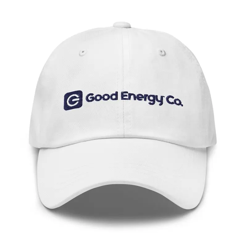 Good Energy Co. Dad Hat White