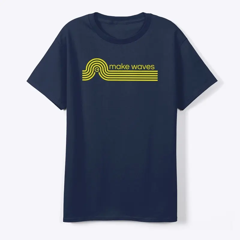 Make Waves Dark Tee